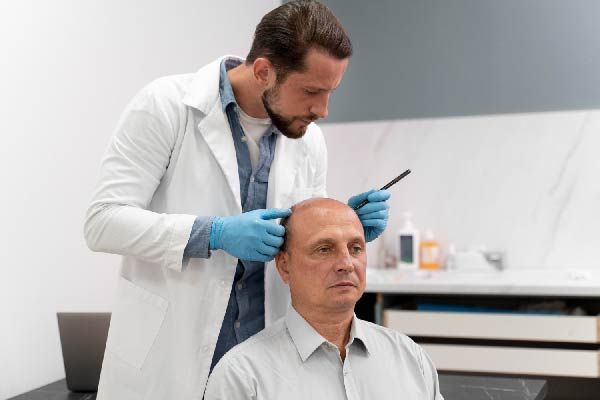 Frontale Fibrosierende Alopezie und Hautveränderungen